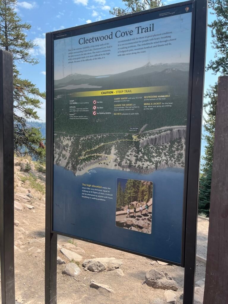 Cleetwood Cove Trailhead sign