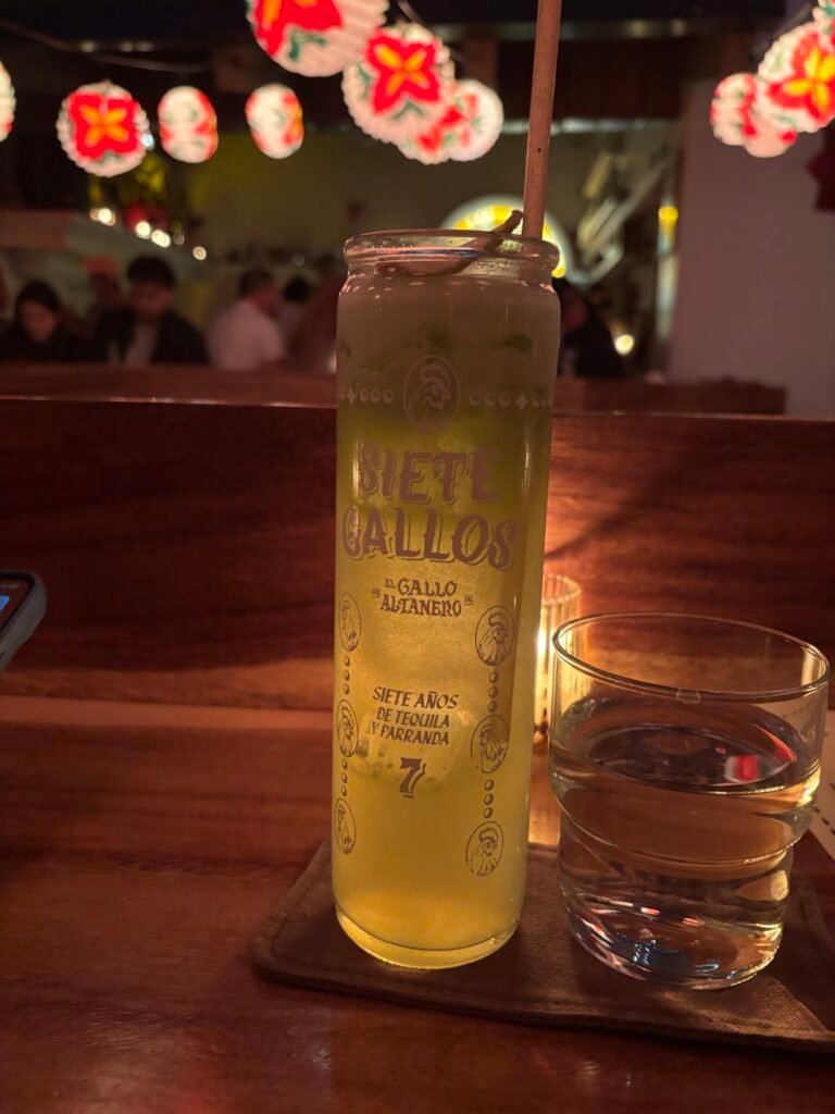 Railing seating at El Gallo Altanero