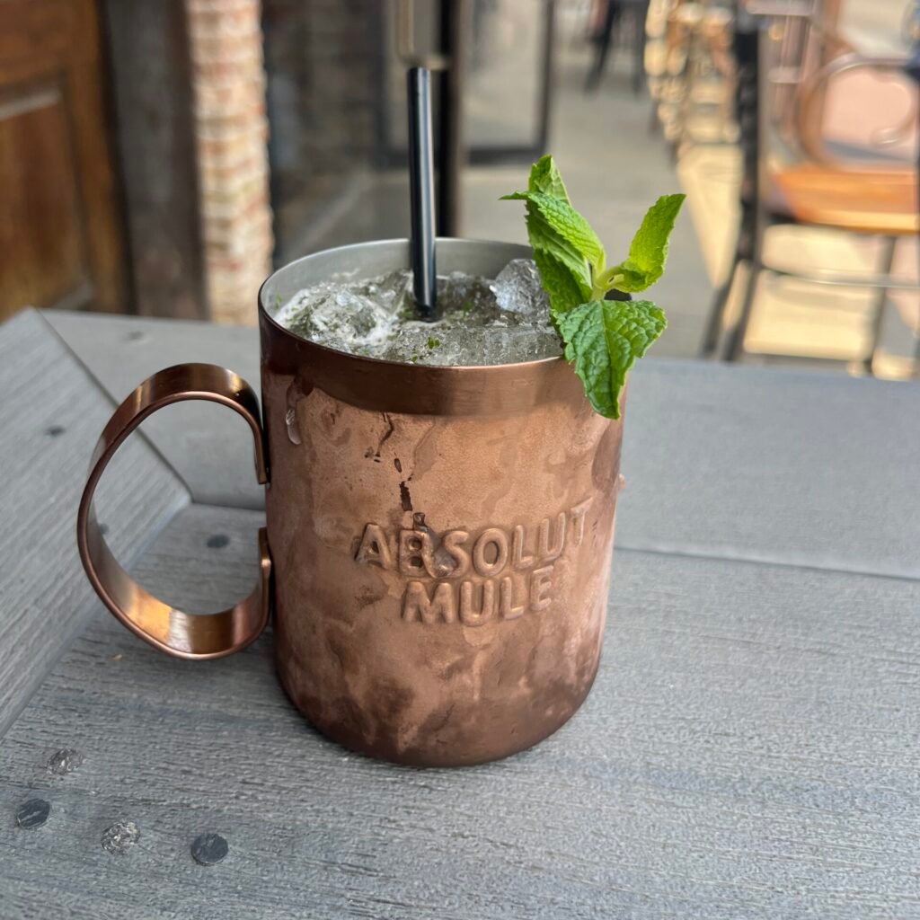 A mule cocktail from Rough Draught Whiskey Bar