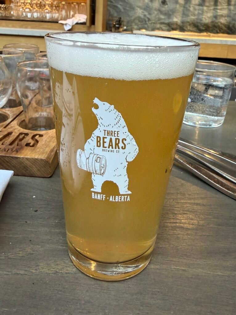 Beer at 3 Bears Brewery in Banff