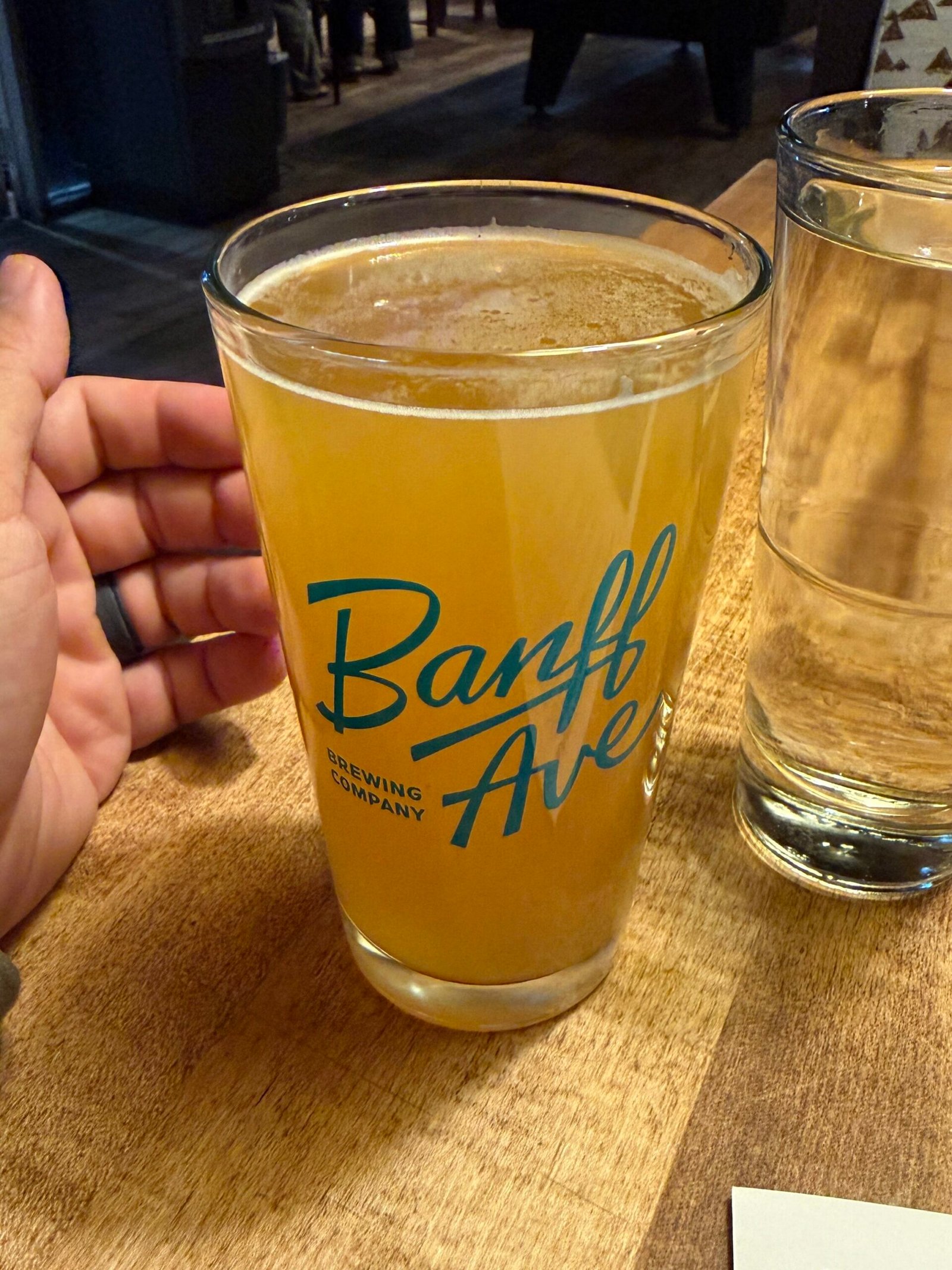 beer from Banff Ave brewing. one of the breweries in Banff