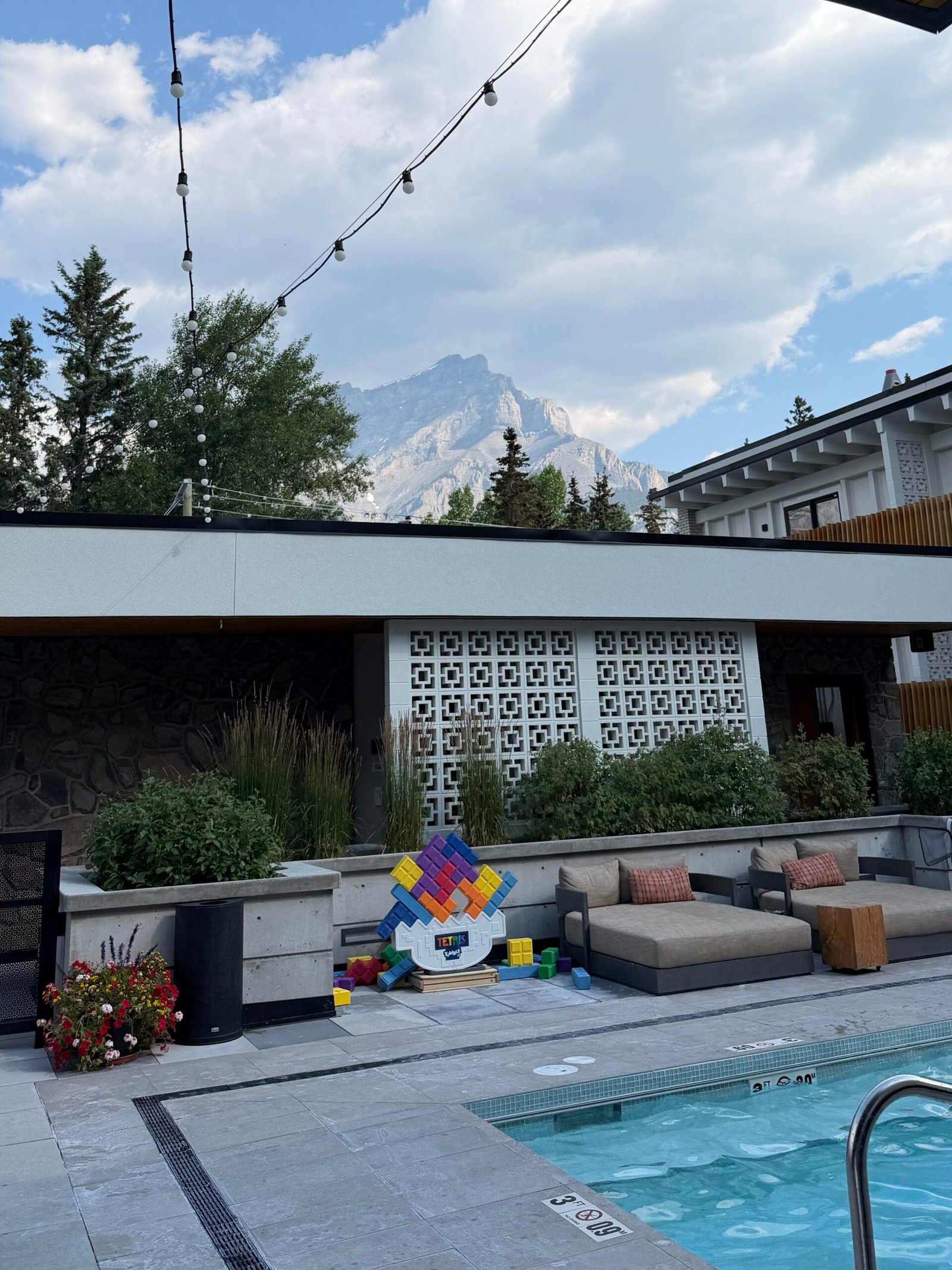Pool at Moxy Banff. Moxy Hotel in Banff Alberta Canada