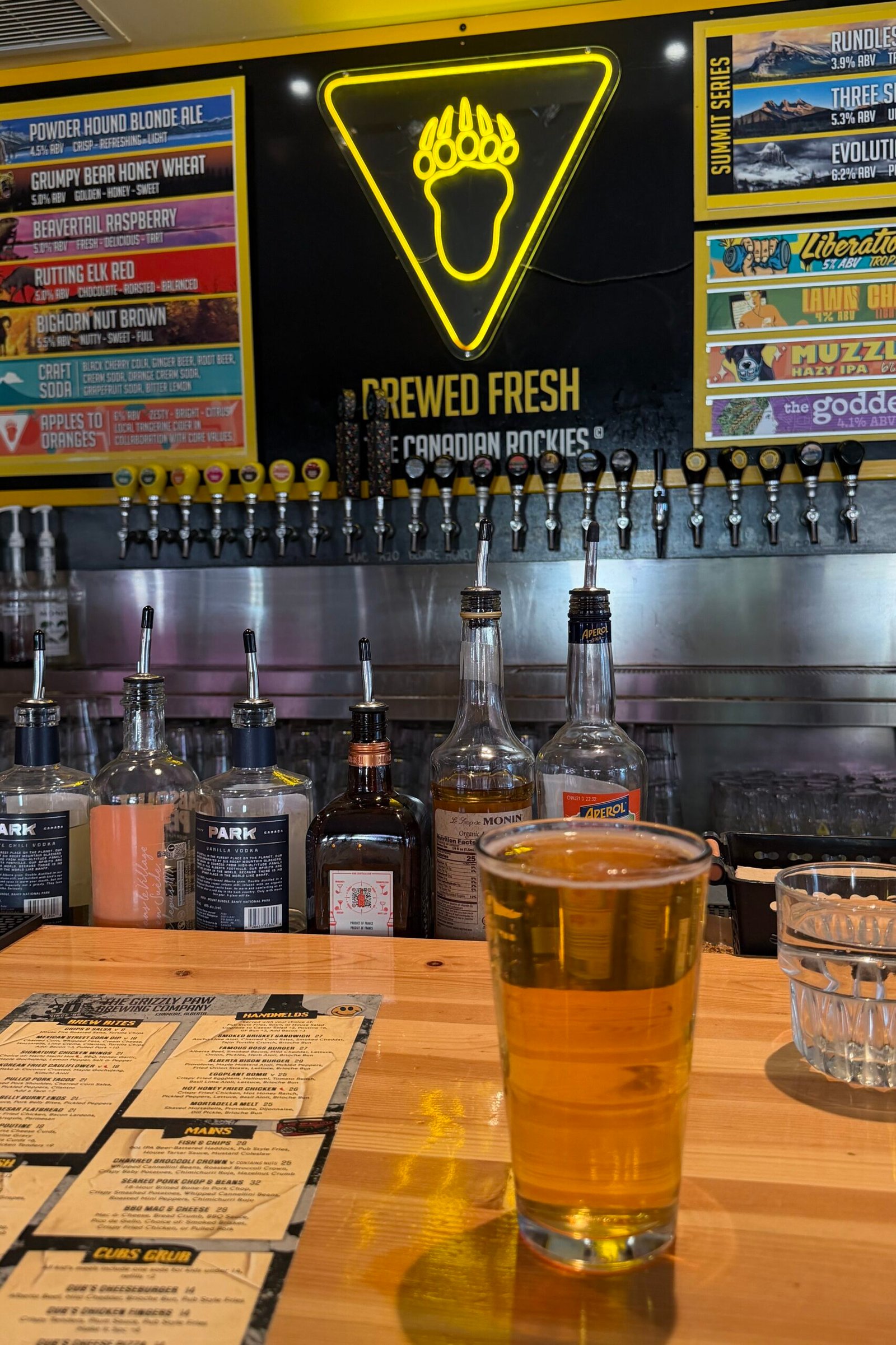 Grizzly Paw Brewing in Canmore, Alberta